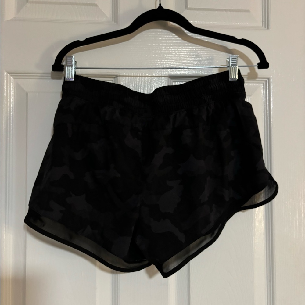 Medium 90 Degree by Reflex Black Camo Athletic Shorts